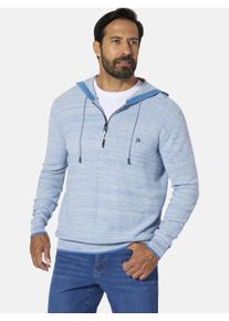 Strickpullover Jan Vanderstorm "Pullover TORGILS", Herren, Gr. XL, blau (blau melange), Obermaterial: 100% Baumwolle CO., Pullover Strickpullover