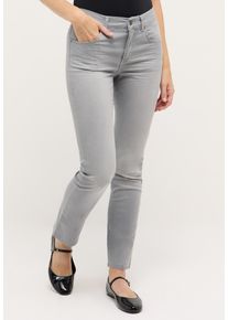 Straight-Jeans Angels "CICI", Damen, Gr. 46, L&auml;nge 28, grau (light grau used), Web, Obermaterial: 89% Baumwolle, 8% Polyester, 3% Elasthan, slim fit normal, Jeans Straight-Jeans, in Slim Fit-Passform