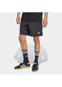 Shorts adidas originals "TREFOIL ESSENTIALS WOVEN", Herren, Gr. L, N-Gr, schwarz-wei&szlig; (schwarz, wei&szlig;, normal, gr.), Obermaterial: 100% Polyamid, Hosen Shorts