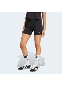 Shorts adidas originals "ESSENTIALS", Damen, Gr. XL, N-Gr, schwarz (schwarz, normal, gr.), Obermaterial: 79% Polyester, 21% Elasthan, Hosen Shorts, sportlicher Stil, f&uuml;r Erwachsene, aus Polyester und Elasthan