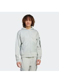 Kapuzensweatshirt adidas Sportswear "CITY ESCAPE", Herren, Gr. S, grau (wonder silber), Obermaterial: 70% Baumwolle, 30% Polyester, Rundhals, angesetztes B&uuml;ndchen, Sweatshirts Kapuzensweatshirt