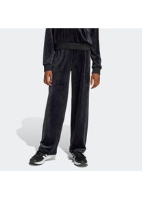 Sporthose adidas Sportswear "SEASONAL ESSENTIALS HOLIDAY PACK WIDE LEG", Damen, Gr. 152, N-Gr, schwarz (schwarz,), Obermaterial: 94% Polyester, 6% Elasthan, Hosen Sporthose, weite Passform, f&uuml;r Kinder, aus Polyester und Elasthan