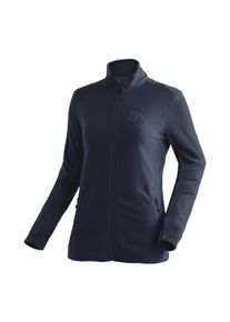 Fleecejacke Maier Sports "Denise Jacket W", Damen, Gr. 40, blau (dunkelblau), 100% Polyester, hoch geschlossener Ausschnitt, Jacken Fleecejacke, Damen Midlayer, atmungsaktiv schnelltrocknend, Full-Zip, Regular fit