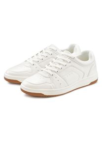 Sneaker AUTHENTIC LE JOGGER "Schn&uuml;rhalbschuh, Freizeitschuh, Schn&uuml;rschuh, Turnschuh", Herren, Gr. 43, wei&szlig;, Obermaterial: 100% Lederimitat. Decksohle: 100% Textilmaterial. Futter: 100% Textilmaterial. Laufsohle: 100% Synthetik, unifarben, Schuhe Sneaker, im modischen Casual-Look VEGAN