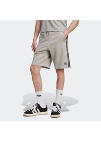 Shorts adidas originals "ADICOLOR 3-STREIFEN", Herren, Gr. XXL, N-Gr, grau (medium grau heather, schwarz, normal, gr.), Obermaterial: 100% Baumwolle, Hosen Shorts, Drei Streifen Sweat Shorts aus weichem French-Terry Material