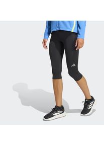 Lauftights adidas Performance "ADI365 RUNNING CLIMACOOL 3/4 LEGGINGS", Damen, Gr. XXL, N-Gr, schwarz, normal, gr., Obermaterial: 85% Polyester, 15% Elasthan, 3/4-L&auml;nge, Hosen Lauftights