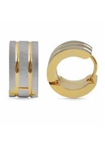 Adelia&acute;s Paar Creolen ADELIA ́S "Damen Creolen aus poliertem Edelstahl &Oslash; 5 mm", gold, Ohrringe, Damen, Damen, Edelstahl