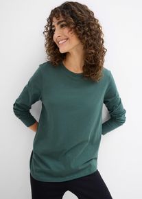 bonprix Umstands- und Stillshirts aus Bio-Baumwolle (2er Pack), gr&uuml;n, Gr.36/38 (S), Langarm-Shirts mit Stillfunktion f&uuml;r die Schwangerschaft und danach, aus 100% Baumwolle