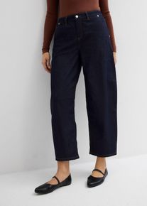 bonprix Balloon Jeans Mid Waist cropped, blau, Gr.36, Verk&uuml;rzte Balloon Leg mit mittlerem Bund, 98% Baumwolle (organic)