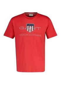 T-Shirt Gant "T-Shirt REG ARCHIVE SHIELD 1er Pack", Herren, Gr. L, rot (rot (rose rot)), Obermaterial: 100% Baumwolle CO., Shirts T-Shirt