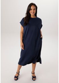 sheego Gro&szlig;e Gr&ouml;&szlig;en Jerseykleid, marine, Gr&ouml;&szlig;e 52 - Damen
