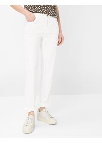 Brax Damen Five-Pocket-Hose Style CAROLA WHITE, wei&szlig;, Gr. 46K