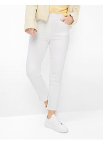 Raphaela by Brax Damen Schlupfjeans Style PAMINA 6/8 WHITE, denim wei&szlig;, Gr. 36
