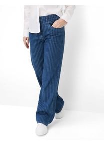 Raphaela by Brax Damen Palazzohose Style LAURA FLARED STONED, denim blau, Gr. 36