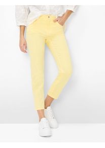 Brax Damen Five-Pocket-Hose Style CAROLA S BUTTERCUP, hellgelb, Gr. 34