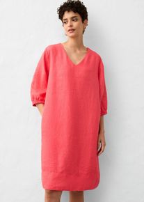 bonprix Kleid aus reinem Leinen 3/4 Arm, pink, Gr.36, Kurzes Leinenkleid mit lockerer Passform und Raglan&auml;rmeln, aus Leinen