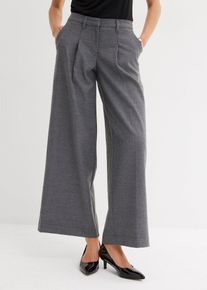 bonprix Bundfaltenhose, grau, Gr.42, schicke Bundfaltenhose