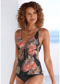 Lascana sheego Gro&szlig;e Gr&ouml;&szlig;en B&uuml;gel-Tankini, schwarz-bedruckt, Gr&ouml;&szlig;e 44B - Damen