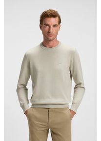 Strickpullover BOSS Orange "Kanovano", Herren, Gr. XXL, beige (light beige271), Strick, Obermaterial: 95% Baumwolle, 5% Kaschmir, unifarben, regular fit h&uuml;ftlang, Rundhals, eingesetzt Strickb&uuml;ndchen, Pullover Strickpullover, mit Rundhalsausschnitt