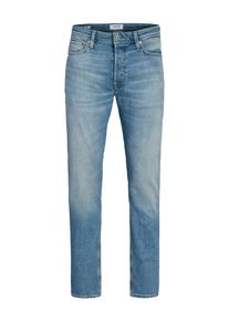 Jack & Jones Tapered-fit-Jeans JACK & JONES "JJIMIKE JJORIGINAL CJ SN", Damen, Gr. 32, L&auml;nge 30, blau denim, Denim/Jeans, Obermaterial: 98% Baumwolle, 2% Elasthan, unifarben, bequem, Jeans Tapered-fit-Jeans, mit Five-Pocket-Design