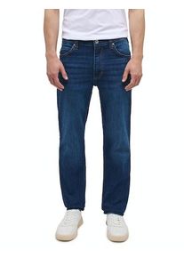 Straight-Jeans Mustang "Tramper Straigt", Herren, Gr. 33, L&auml;nge 36, blau (dunkelblau 843), Denim/Jeans, Obermaterial: 99% Baumwolle, 1% Elasthan, straight fit, Jeans Straight-Jeans