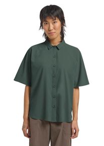 Kurzarmhemd Jack Wolfskin "SIERRA QUEST SS SHIRT W", Damen, Gr. L (42/44), N-Gr, sago palm, Obermaterial: 100% Polyester, Hemden Kurzarmhemd, Atmungsaktiv, Windabweisend, Stretchkomfort