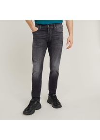 G-Star Raw Slim-fit-Jeans G-STAR "3301 Slim", Herren, Gr. 36, L&auml;nge 32, schwarz (faded schwarz magnet), Denim/Jeans, Obermaterial: 91% Baumwolle, 7% Elastomultiester, 2% Elasthan, slim fit lang, Jeans Slim-fit-Jeans, mit toller Waschung und Elasthan