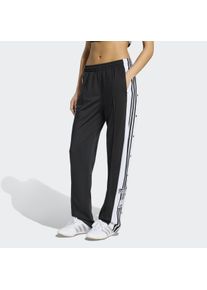 Sporthose adidas originals "ADIBREAK", Damen, Gr. XS, N-Gr, schwarz n, gr, normal, gr., Obermaterial: 100% Polyester, clean, Hosen Sporthose, lockerer Schnitt, mit Seitentaschen, aus weichem Trikotmaterial