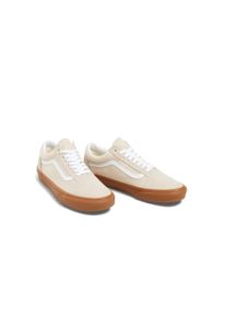 Sneaker Vans "Old Skool", Herren, Gr. 41, 2lh, oatmeal, gum, Leder, Schuhe Sneaker