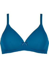 B&uuml;gelloser BH Naturana "Soft Cup", Damen, Gr. 90, Cup B, blau (mykonos blau), Obermaterial: 89% Polyamid, 11% Elasthan. Cups: 100% Polyester, unifarben, sehr bequem, BHs B&uuml;gelloser BH, mit Schale, ohne B&uuml;gel, weich, bequem