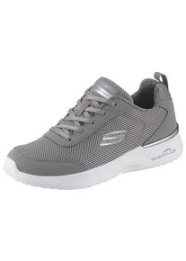 Sneaker Skechers "Skech-Air Dynamight - Fast Brake", Damen, Gr. 36, grau, Synthetik, Textil, Schuhe Sneaker, Metallic-Element an der Ferse, Freizeitschuh, Halbschuh, Schn&uuml;rschuh
