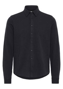 Langarmhemd Casual Friday "Langarmhemd CFARKAN", Damen, Gr. XXL, N-Gr, schwarz (schwarz beauty melange), Obermaterial: 100% Baumwolle CO., Hemden Langarmhemd