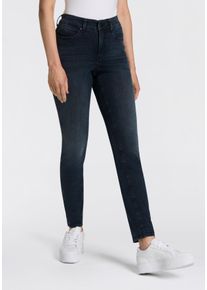 Skinny-fit-Jeans MAC "Dream Skinny", Damen, Gr. 46, L&auml;nge 28, schwarz authentic used, Jeans, Obermaterial: 91% Baumwolle, 6% Polyester, 3% Elasthan, sehr figurbetont lang, Jeans Skinny-fit-Jeans, in hochelastische Qualit&auml;t f&uuml;r den perfekten Sitz