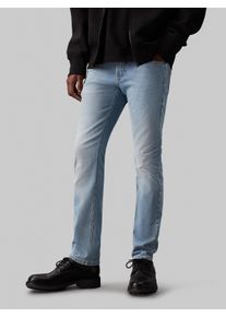 Slim-fit-Jeans Calvin Klein Jeans "SLIM", Herren, Gr. 30, L&auml;nge 34, blau (denim light), Denim/Jeans, Obermaterial: 83% Baumwolle, 16% Polyester, 1% Elasthan, unifarben, slim fit, Jeans Slim-fit-Jeans, mit 5-Pocket-Style