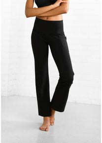 active by Lascana Jazzpants LASCANA ACTIVE, Damen, Gr. 44/46, N-Gr, schwarz, Obermaterial: 95% Baumwolle, 5% Elasthan, unifarben, Basic, k&ouml;rpernah lang, Hosen Jazzpants, mit Handytasche, Loungewear, Topseller
