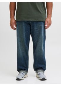 Jack & Jones PlusSize Loose-fit-Jeans "JJICHRIS JJORIGNIAL MF 912 NOOS PLS", Herren, Gr. 40, L&auml;nge 36, blau (blau denim), Denim/Jeans, Obermaterial: 100% Baumwolle, JACK & JONES PLUSSIZE, unifarben, loose fit kn&ouml;chellang, Jeans Loose-fit-Jeans