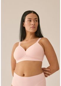 Soft-BH Naturana "Smoothing", Damen, Gr. 95, Cup B, rosa (blush), Microtouch, Obermaterial: 75% Polyamid, 25% Elasthan. Cups: 100% Polyester. Futter R&uuml;ckenteil: 84% Polyester, 16% Elasthan, unifarben, Basic, bequem, BHs Soft-BH, flache nahtlose Abschl&uuml;sse, breites Unterbrustband, ohne B&uuml;gel, basic