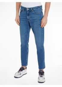5-Pocket-Jeans Tommy Jeans "Scanton Slim Denim", Herren, Gr. 38, L&auml;nge 34, blau (medium denim), Denim/Jeans, Obermaterial: 99% Baumwolle, 1% Elasthan, slim fit, Jeans 5-Pocket-Jeans