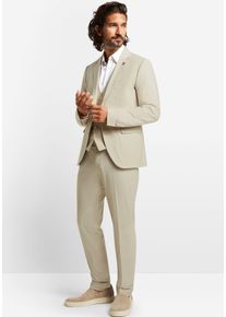 Anzug Cinque "CIMONOPOLI", Herren, Gr. 102, S-Gr, braun (hellbraun), Web, Obermaterial: 53% Polyester, 43% Schurwolle, 4% Elasthan, unifarben, schmal, Anz&uuml;ge Anzug, mit Powerstretch