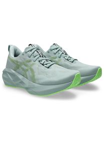 Laufschuh asics "NOVABLAST 5", Herren, Gr. 44,5, cold moss, light orange, Synthetik, Schuhe Laufschuh, mit Engineered Jacquard Mesh-Obermaterial, mit FF BLAST MAX Foam