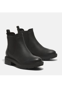 Chelseaboots Timberland "BRIMFIELDMID CHELSEA BOOT", Damen, Gr. 37, schwarz (blk full grain), Leder, Schuhe Chelseaboots, Stiefelette, Winterschuhe, Ankle Boots