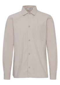 Langarmhemd Casual Friday "Langarmhemd CFAlvin", Damen, Gr. XL, N-Gr, beige (chateau gray), Obermaterial: 100% Baumwolle CO., Hemden Langarmhemd