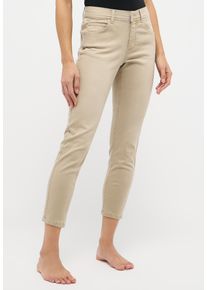 Straight-Jeans Angels "ORNELLA", Damen, Gr. 46, N-Gr, sand used, Denim/Jeans, Obermaterial: 89% Baumwolle, 8% Polyester, 3% Elasthan, Jeans Straight-Jeans