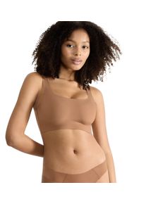 Bustier Sloggi "ZERO Feel 2.0 Top", Damen, Gr. M, N-Gr, braun (nostalgic braun), Single Jersey, Obermaterial: 76% Polyamid, 24% Elasthan, matt, unifarben, BHs Bustier, nahtlos und unsichtbar, Topseller