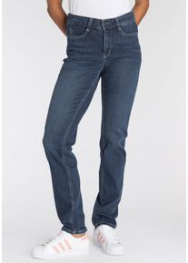 Stretch-Jeans MAC "Dream", Damen, Gr. 36, L&auml;nge 30, blau (mid blau wash30), Denim/Jeans, Obermaterial: 88% Baumwolle, 9% Polyester, 3% Elasthan, Abriebeffekte, eng normal, Jeans Stretch-Jeans, mit Stretch f&uuml;r den perfekten Sitz, Topseller