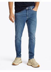 Slim-fit-Jeans Tommy Jeans "Austin Slim Tapered", Herren, Gr. 31, L&auml;nge 30, blau (denim medium 1a5), Denim/Jeans, Obermaterial: 99% Baumwolle, 1% Elasthan, slim fit, Jeans Slim-fit-Jeans, zum Kn&ouml;chel hin schmaler werdende Jeans mit mittlerer Leibh&ouml;he