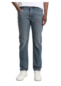 Tapered-fit-Jeans Tom Tailor Denim, Herren, Gr. 36, L&auml;nge 34, blau (mid stone blau grau denim), Denim/Jeans, Obermaterial: 98% Baumwolle, 2% Elasthan. Futter: 65% Polyester, 35% Baumwolle, unifarben, regular fit kn&ouml;chellang, Jeans Tapered-fit-Jeans, im Five-Pocket Style