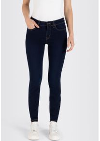 Skinny-fit-Jeans MAC "Dream Skinny", Damen, Gr. 46, L&auml;nge 30, blau (dunkelblau wash), Jeans, Obermaterial: 65% Baumwolle, 31% Polyester, 4% Elasthan, sehr figurbetont lang, Jeans Skinny-fit-Jeans, in hochelastische Qualit&auml;t f&uuml;r den perfekten Sitz