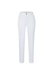Stretch-Jeans MAC "Dream", Damen, Gr. 38, L&auml;nge 34, wei&szlig; (wei&szlig; denim34), Denim/Jeans, Obermaterial: 48% Polyester, 47% Baumwolle, 5% Elasthan, eng normal, Jeans Stretch-Jeans, mit Stretch f&uuml;r den perfekten Sitz