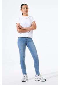 Slim-fit-Jeans Garcia "RIANNA", M&auml;dchen, Gr. 164, N-Gr, blau, Denim/Jeans, Obermaterial: 100% Baumwolle, Jeans Slim-fit-Jeans, for GIRLS